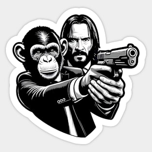 Monkey Wick Sticker